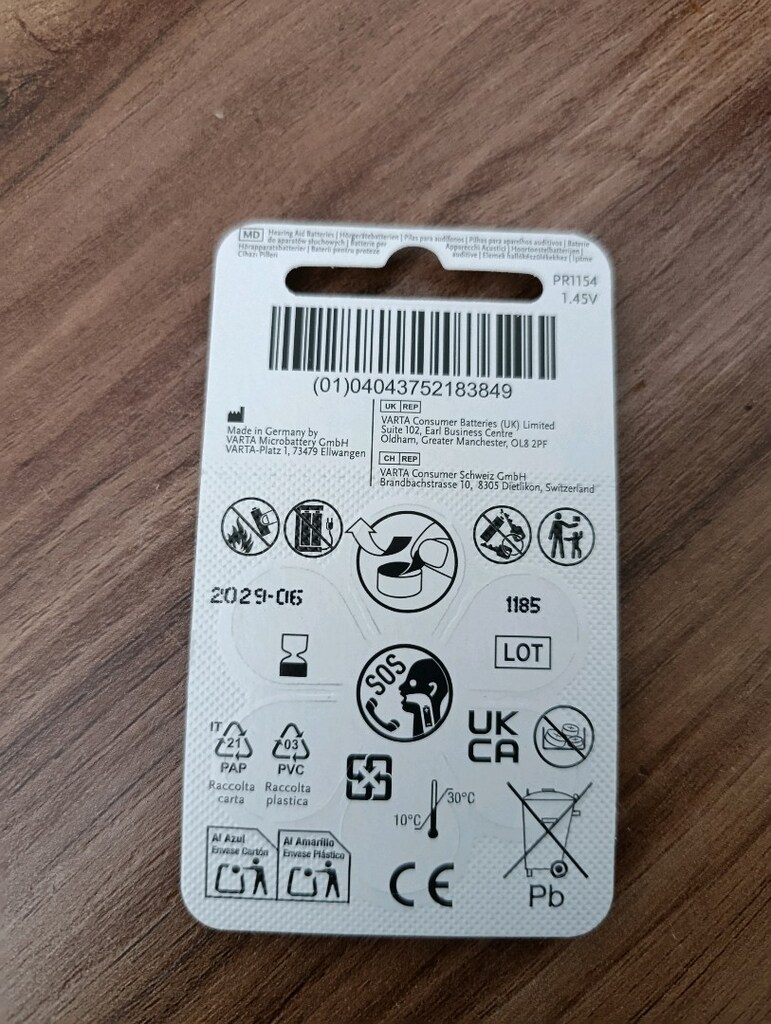 powerone varta p675 implant plus pil - 2