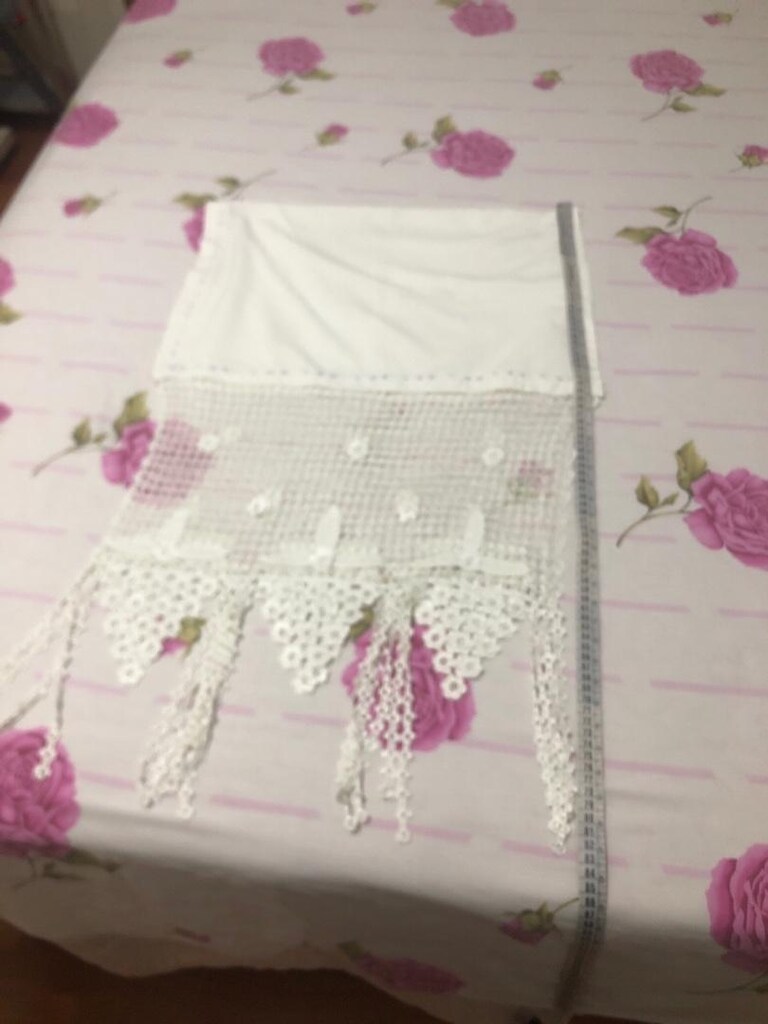 dantel tığ işi buzdolabı örtüsü - 9