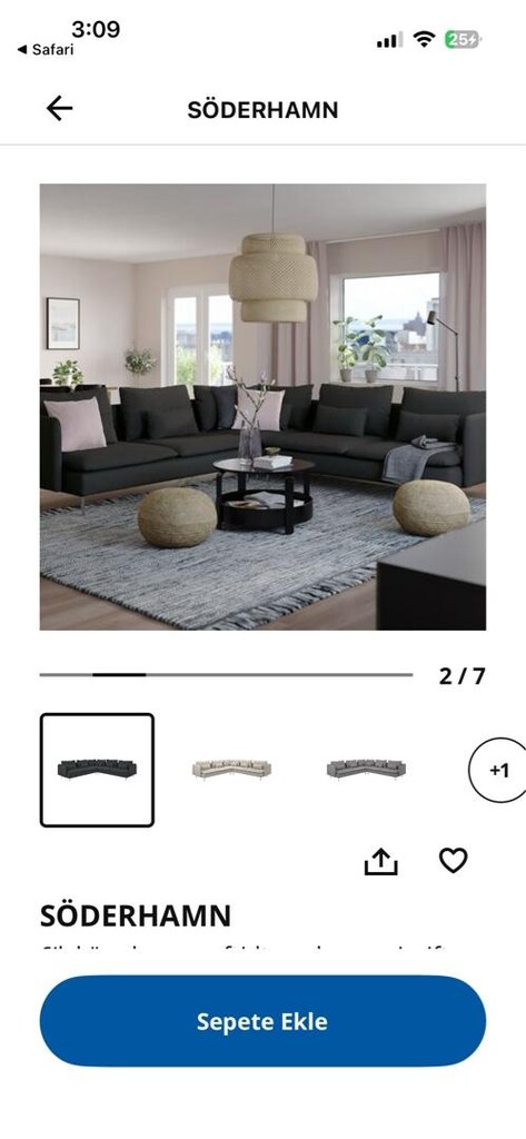 ikea L koltuk - 2