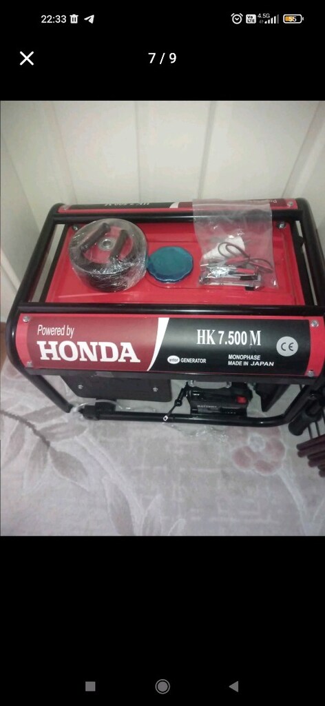220 Volt Benzinli Jeneratör 3.5 (KVA) 5 Beygir Pazarlık Cüzi miktar - 7