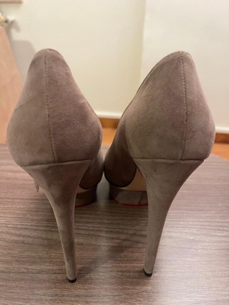 Charlotte Olympia Süet Topuklu Ayakkabı - 3