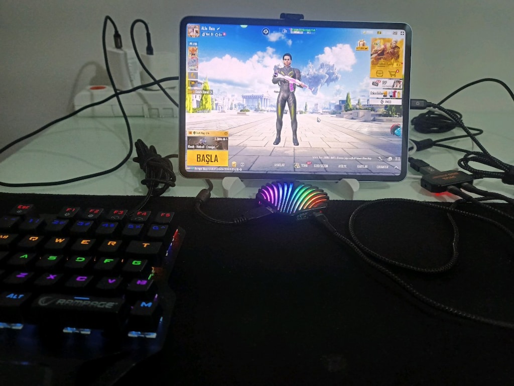 Xiaomi Pad 8 pro Kugamer M4 Oyun Konsol Seti Klavye Mouse - 3