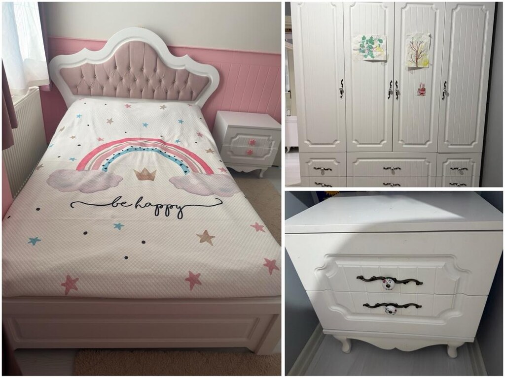 COUNTRY MDF 4 KAPAKLI 120-200 CM KARYOLALI GENÇ ODASI TAKIMI