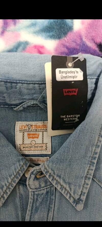 Levi's gömlek sıfır faturalı L beden