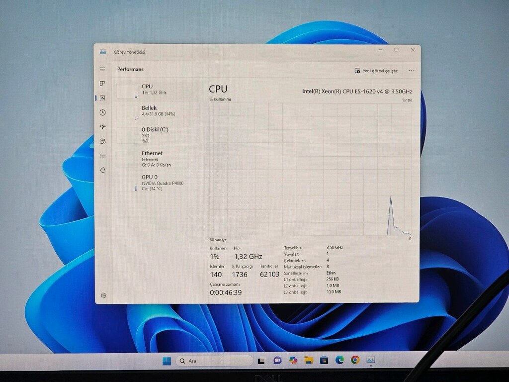 Hp Z440 Workstation E5-1620 V4 32GB Quadro P4000 512GB M2 W11Pro - 6