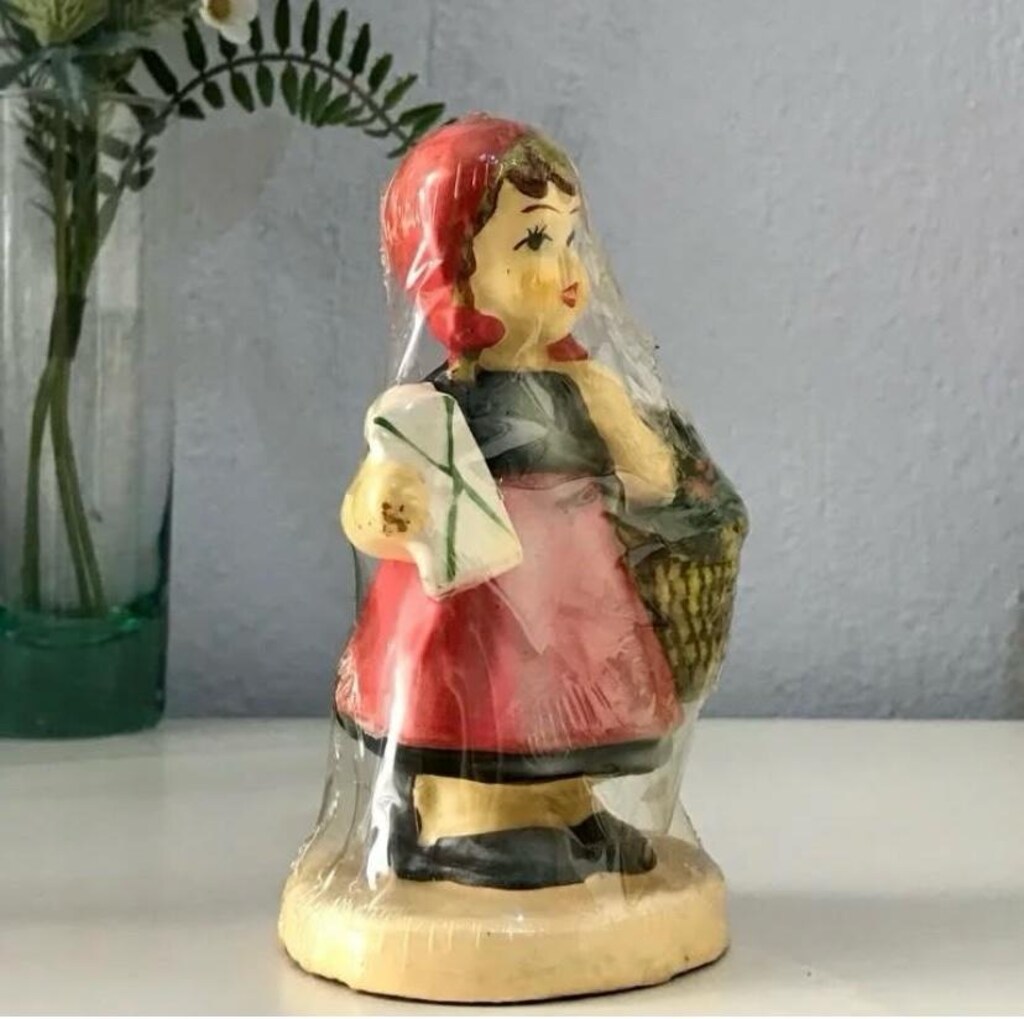 Antika Alman El Boyama & El Yapımı Koleksiyonluk Biblo Mum ~ SIFIR - 3