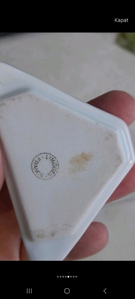 Fransız Limoges tepsi&küllük - 8