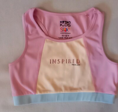 KOTON KİDS Kız Çocuk spor crop atlet