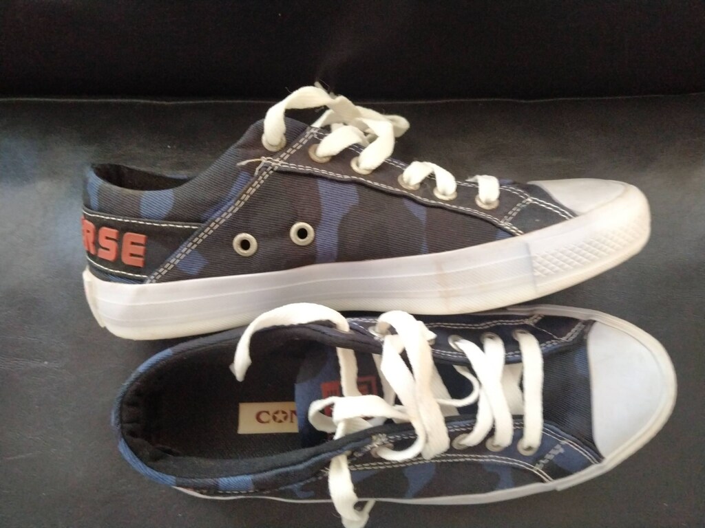 Converse Chuck Taylor All Star Low Camo Blue Red Wordmark - 4