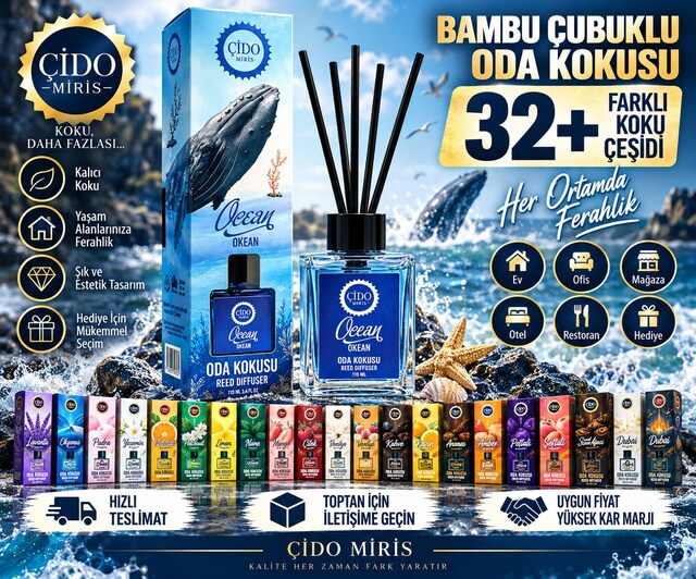 (AÇIKLAMAYI OKU) ÇİDO MİRİS OKYANUS ODA KOKUSU 100ML