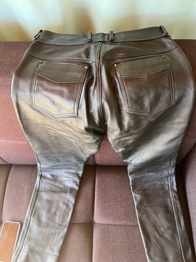 HAKİKİ DERİ BİKER (MOTORCU) PANTOLON - 2