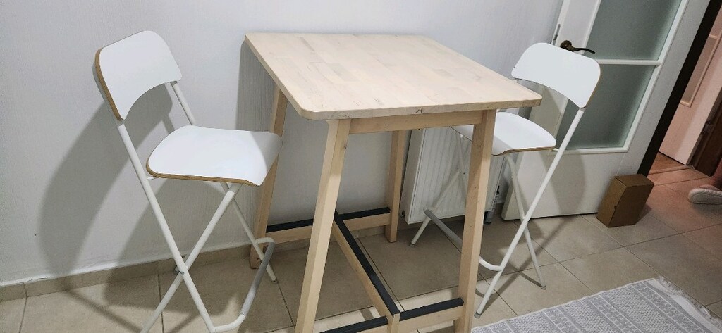 ikea bar masası ve 2 sandaliyesi - 2