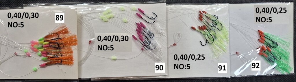 Çapari takımları. El yapımı 10 lu, 15li çapariler. OLTA151 - 10