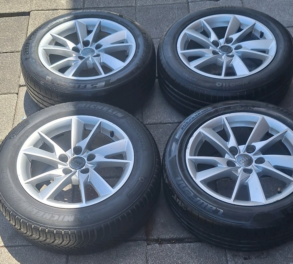205 55 16 ORJİNAL AUDİ JANT LASTİK TAKIMI AUDİ CADDY GOLF JETTA SEAT - 8