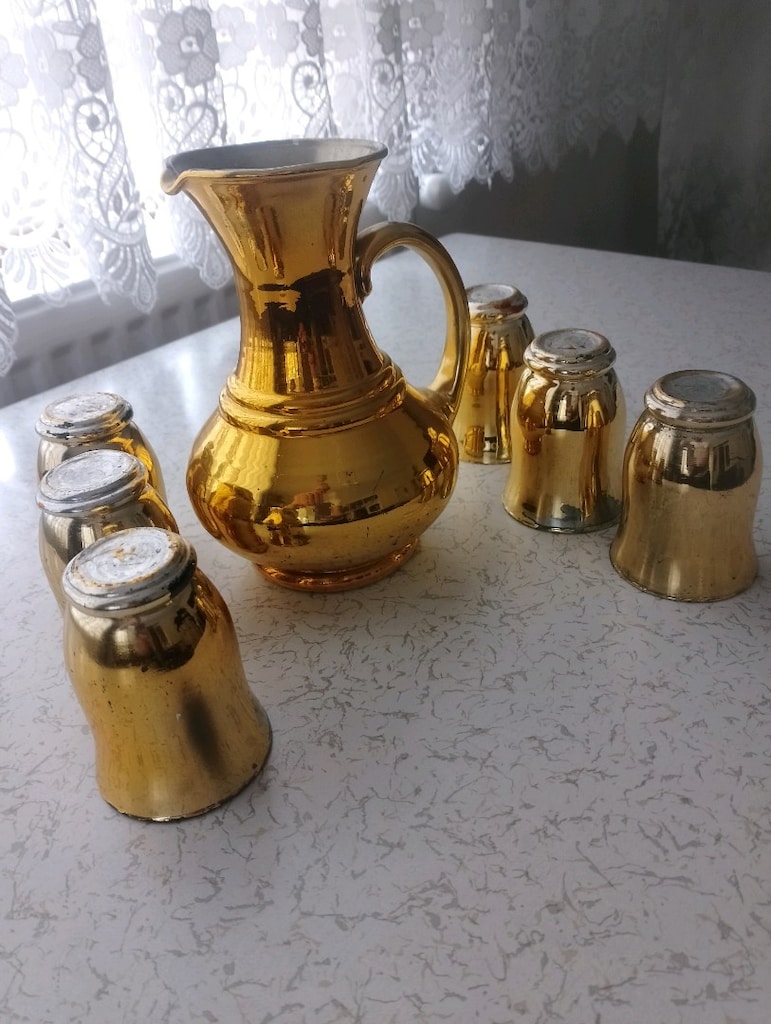 Dekoratif sürahi ve bardakları - 2