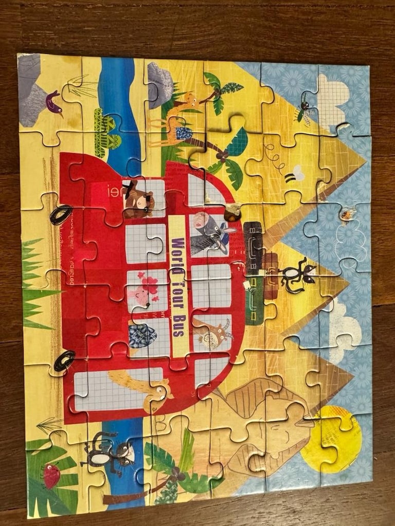 world tour bus- puzzle 10 adet - 8