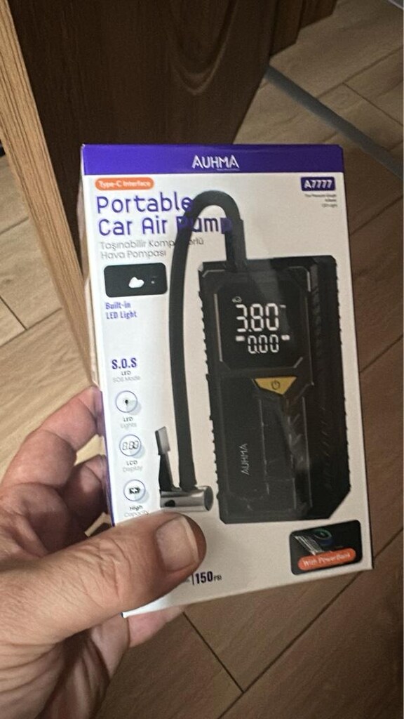POWERBANK ÖZELLİKLİ ŞARJLI LASTİK ŞİŞİRME POMPA (SIFIR ÜRÜN) - 12