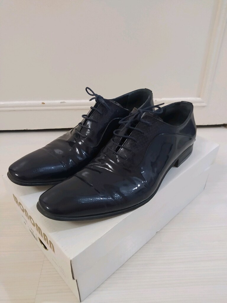Lacivert Rugan Ayakkabı - 5