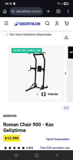 Decathlon Barfiks İstasyonu