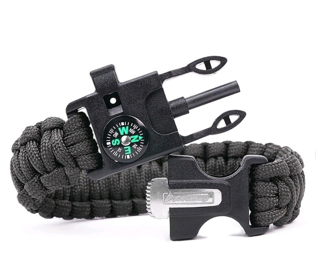 Orcamp Paracord Bileklik Siyah - 4