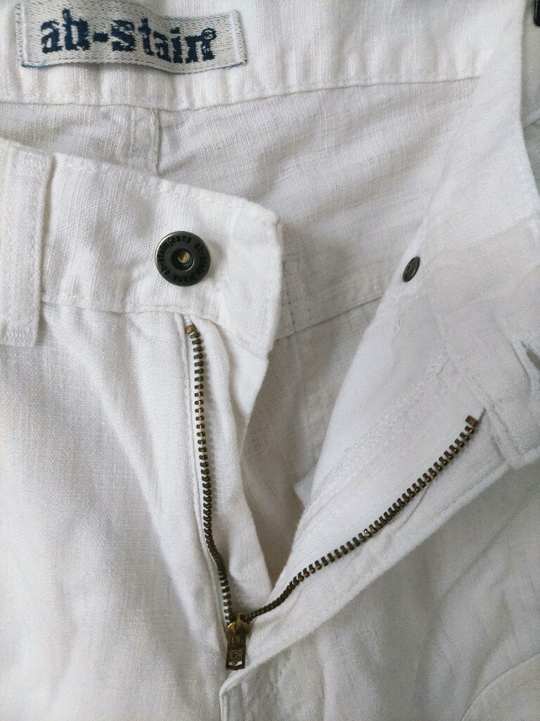 KETEN görünüm fırça desen pantolon - 5