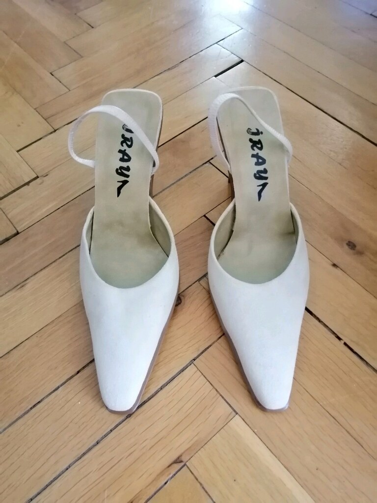 Krem Rengi Süet Stiletto - 4