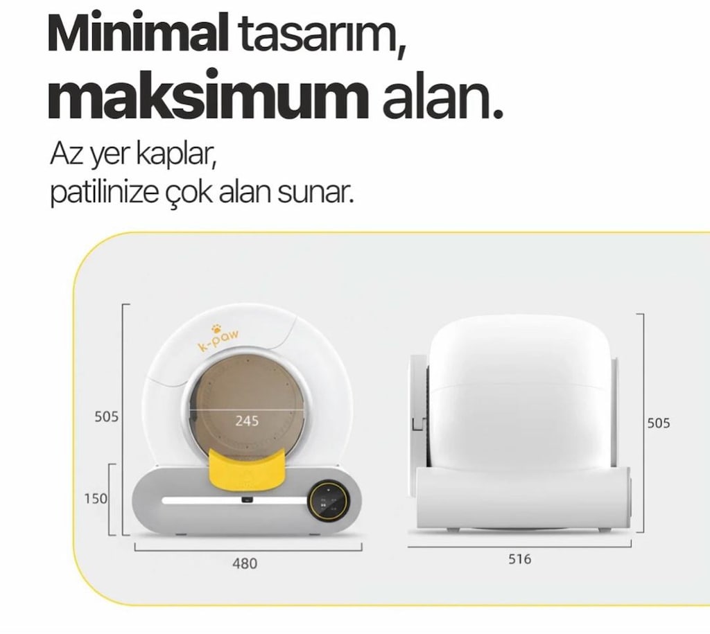 k-paw otomatik kedi tuvaleti - 4