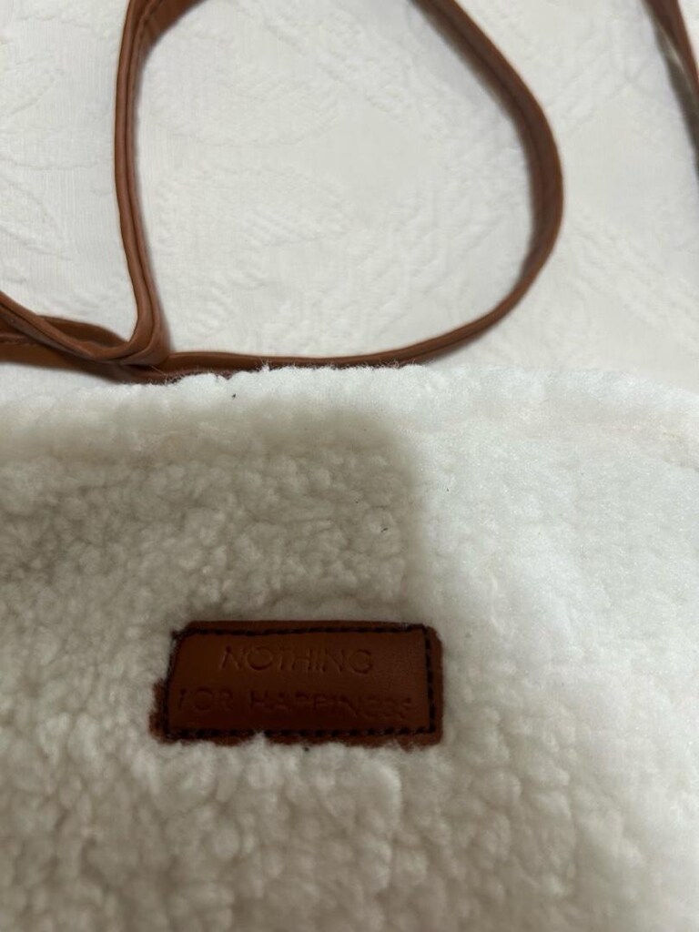 Taba krem çapraz askılı mini çanta - 2