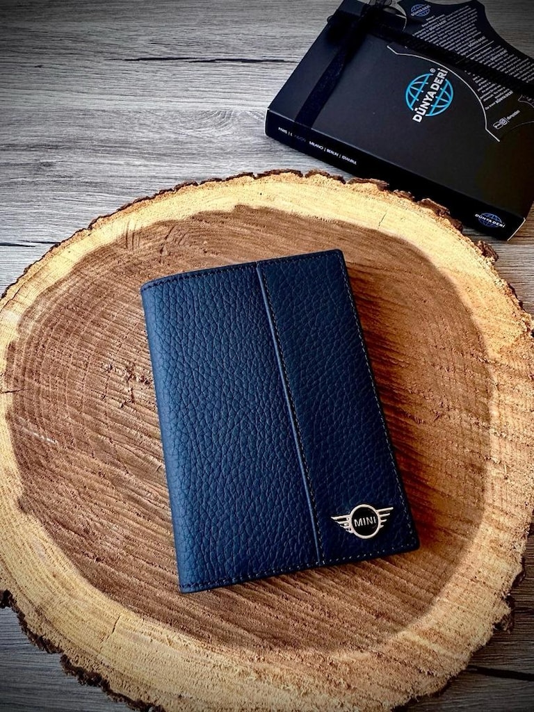 Mini Cooper Deri Ruhsat Kabı Cüzdanı. Orjinal Deri. - 7