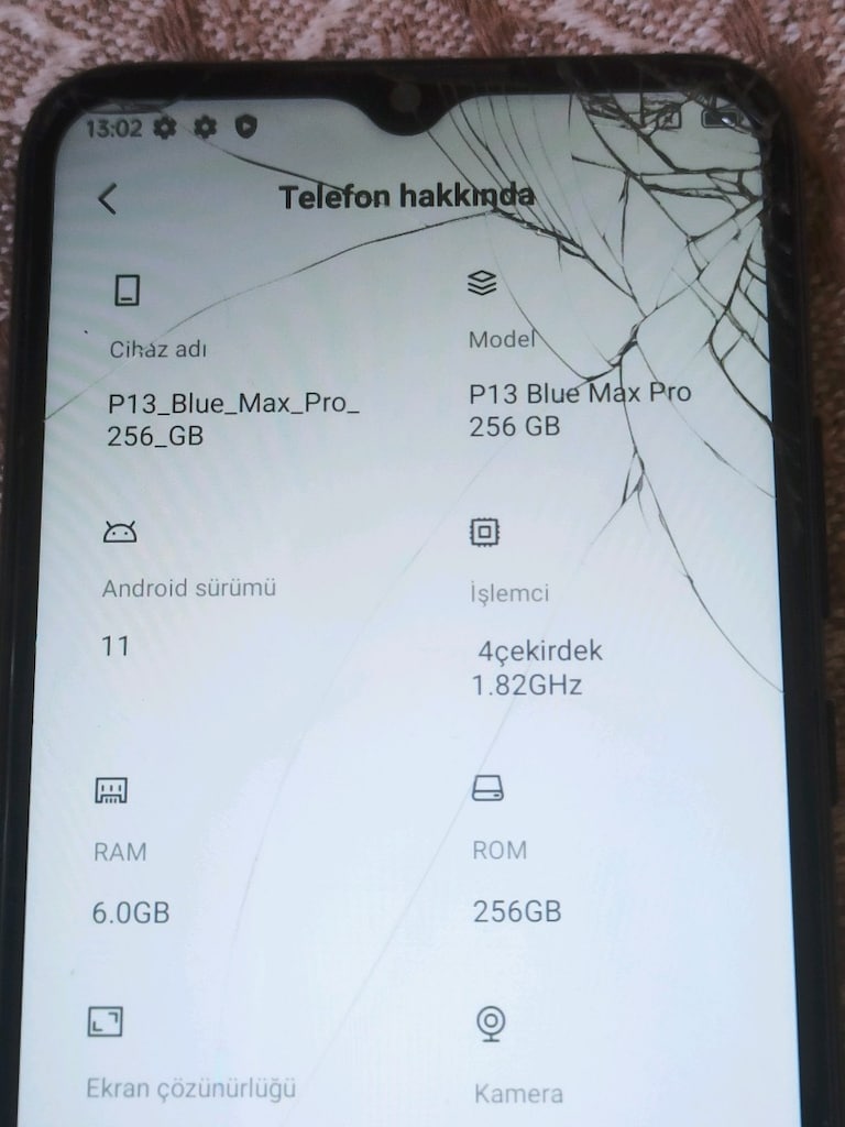 Türkiye cihazı çift hatlı Reeder P 13 blue Max pro.6 rem 256 gb hafıza - 5
