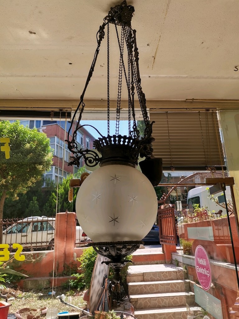 El yapımı asansörlü retro avize - 5