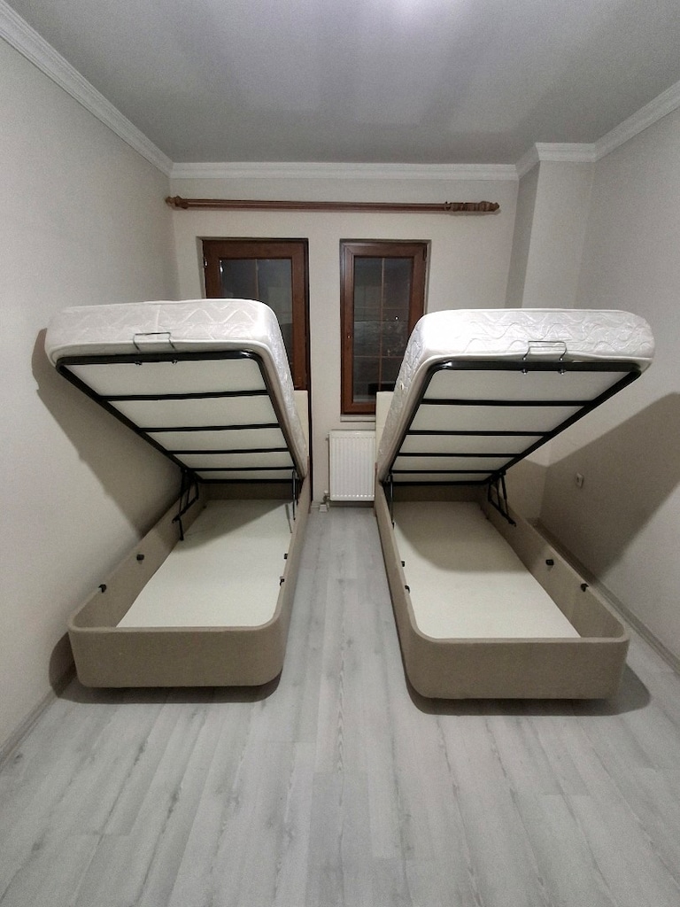 90x190 tek kişilik baza başlık yatak - 3