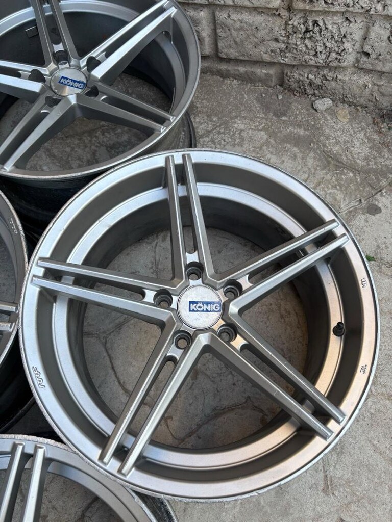 18 inç 5x112 5x114.3 koning çelik jant takımı - 2