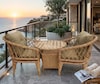 İki Kişilik Rattan Balkon Takımı, Rattan Bahçe Mobilyası KAPIDA ÖDEME - 7