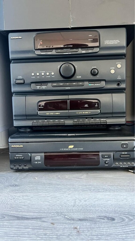90 lı Yıllar Antika - Arçelik Cd-Kaset Çalar - 3