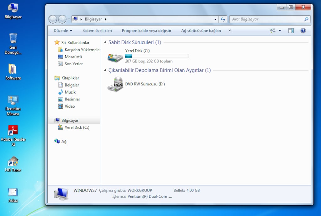 Pc - Pentium Dual Core 3.00 GHz, 4 Gb Ram, 250 Gb Seagate Hdd - 5