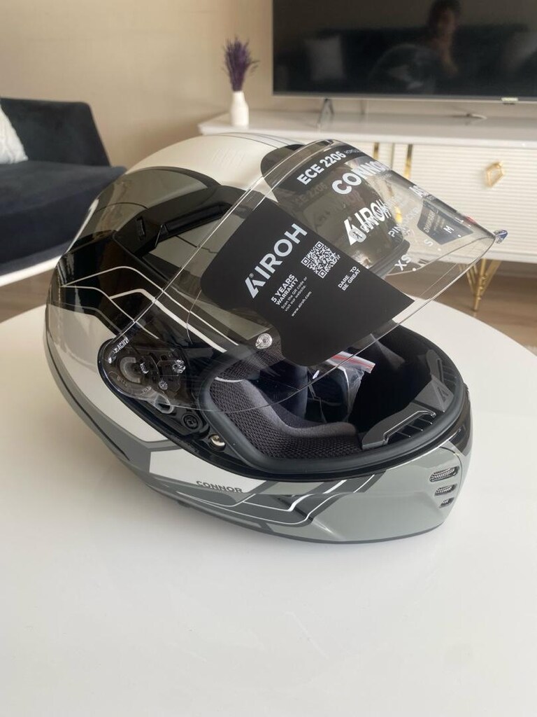 AIROH CONNOR DUNK BLACK GLOSS KASK XL BEDEN SIFIR KUTULU - 11