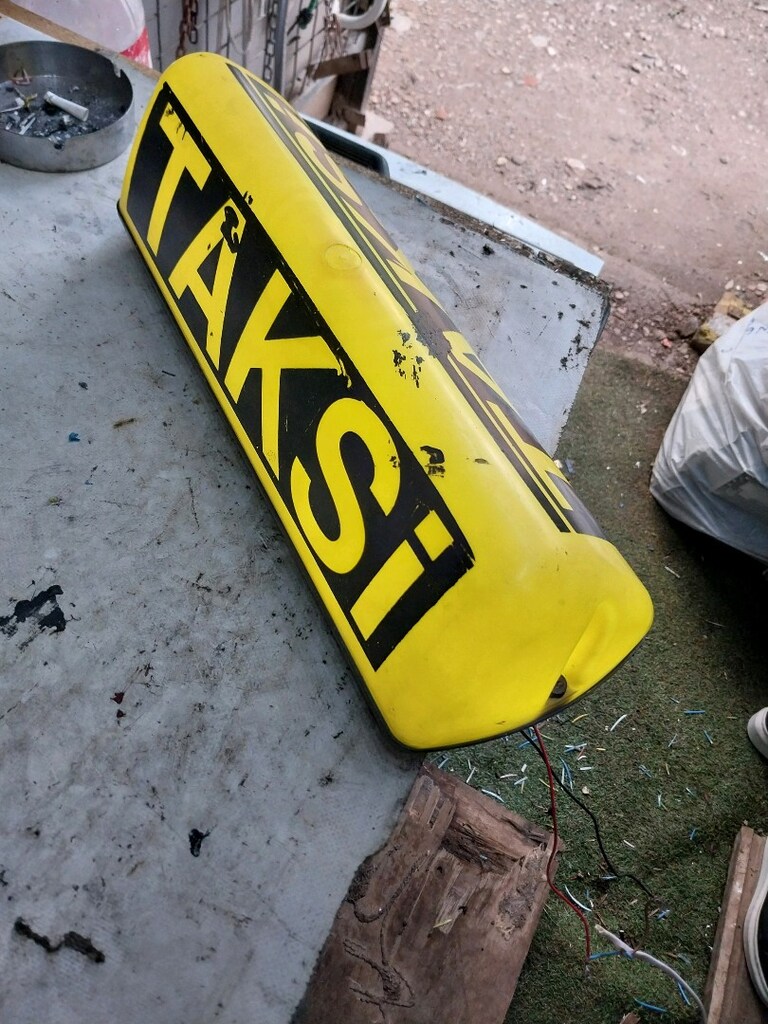 araç üstü taksi levhası ışıklı mıknatıslı - 5