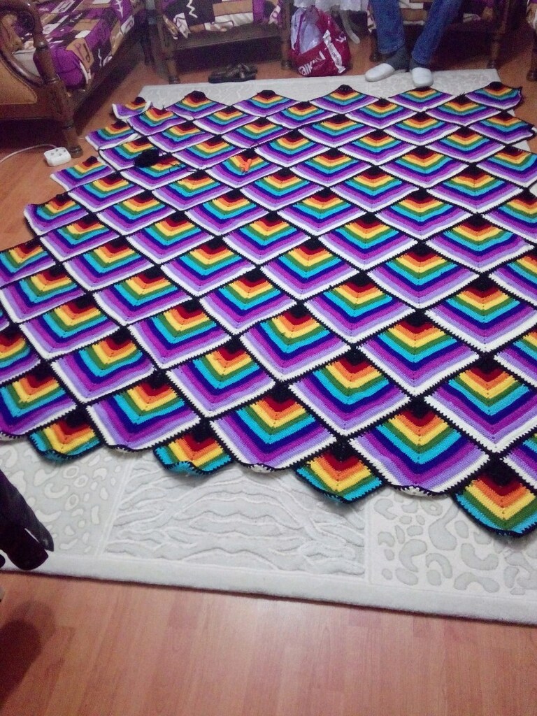 çift kişilik el örgüsü yatak örrüsü - 2