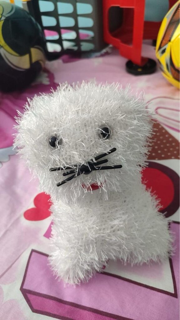 Peluş örgü oyuncak kedi - 2