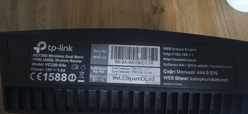 TPLİNK AC 1200 WİRELESS DUAL BAND VDSL MODEM - 3