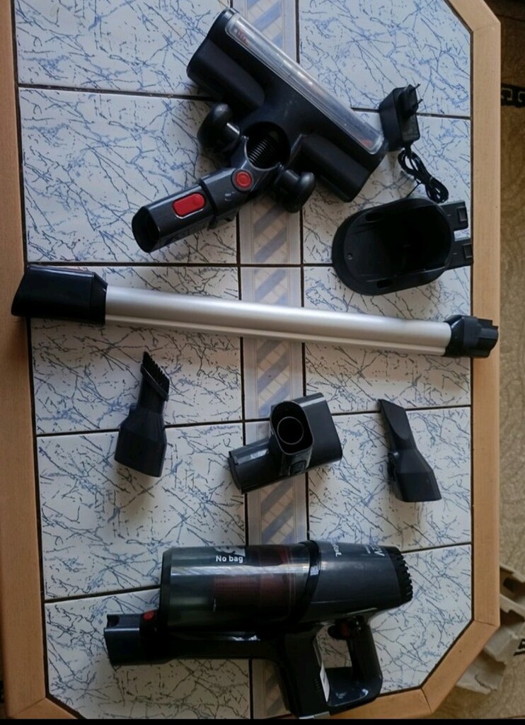Siyah Kablosuz tefal jarzlı Dikey Elektrikli Süpürge - 3