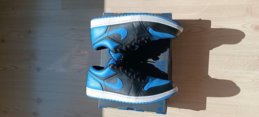 Air Jordan 1 Low Black University Blue 46 - 3