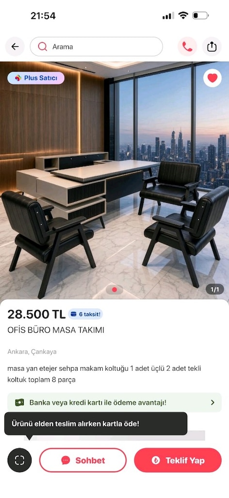 OFİS BÜRO MASA TAKIMI - 2
