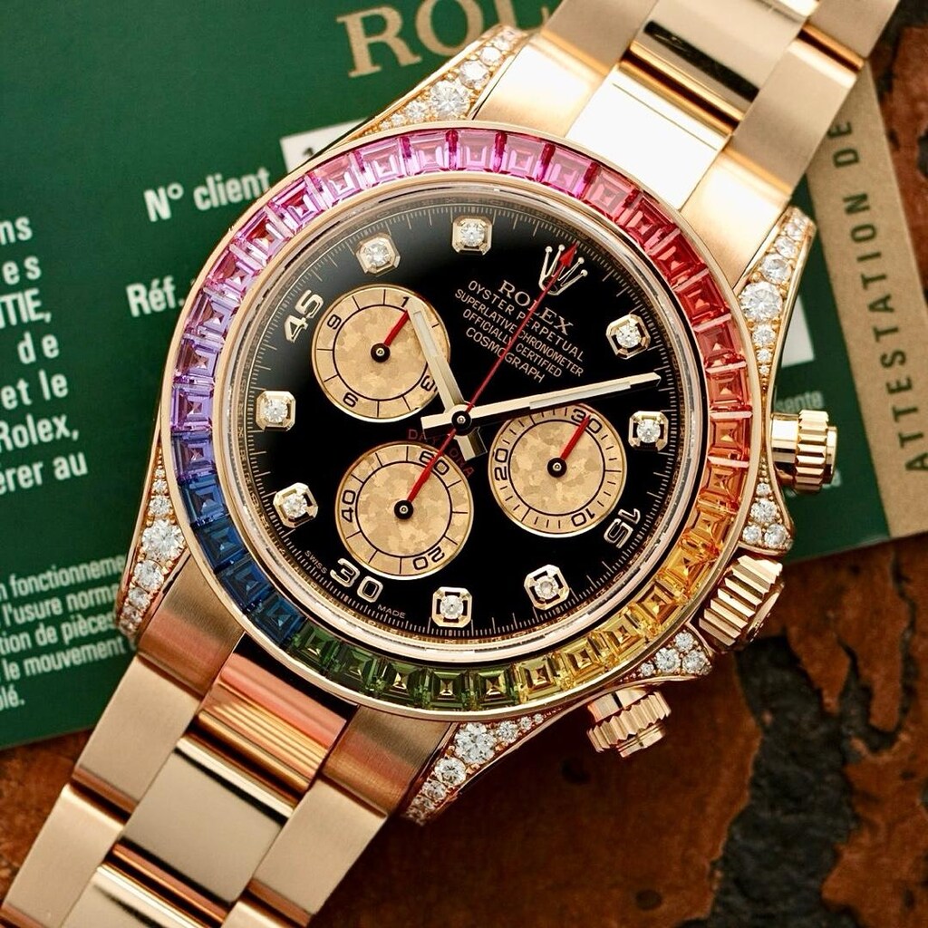 İTHAL/SIFIR/UNİSEX/Rolex Cosmograph Daytona,Tam Otomatik 18Kt.Gold - 8