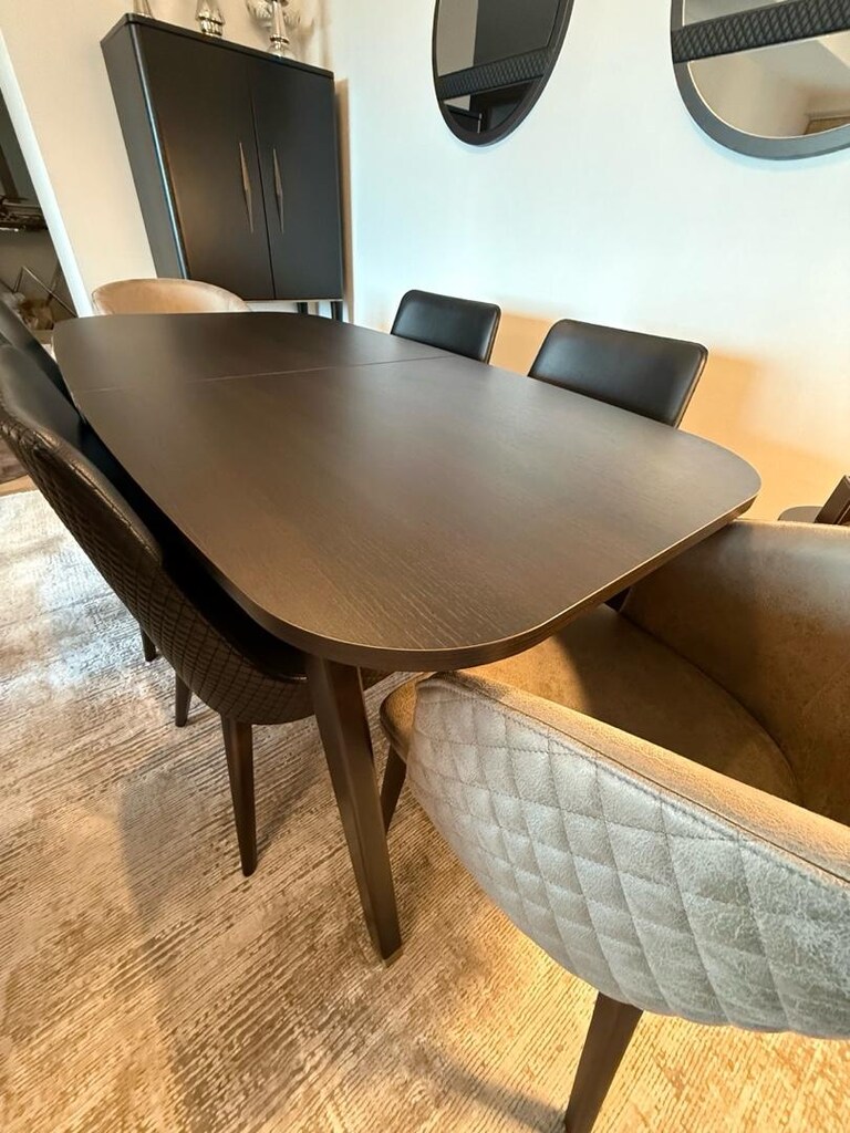 Enza Home Navona Özel Sandalyeli Premium Yemek Takımı - 5