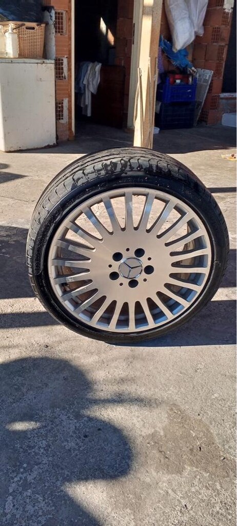 18 mercedes jant lastik 5x112 225.40.18 2 tane jant kaynaklı - 5