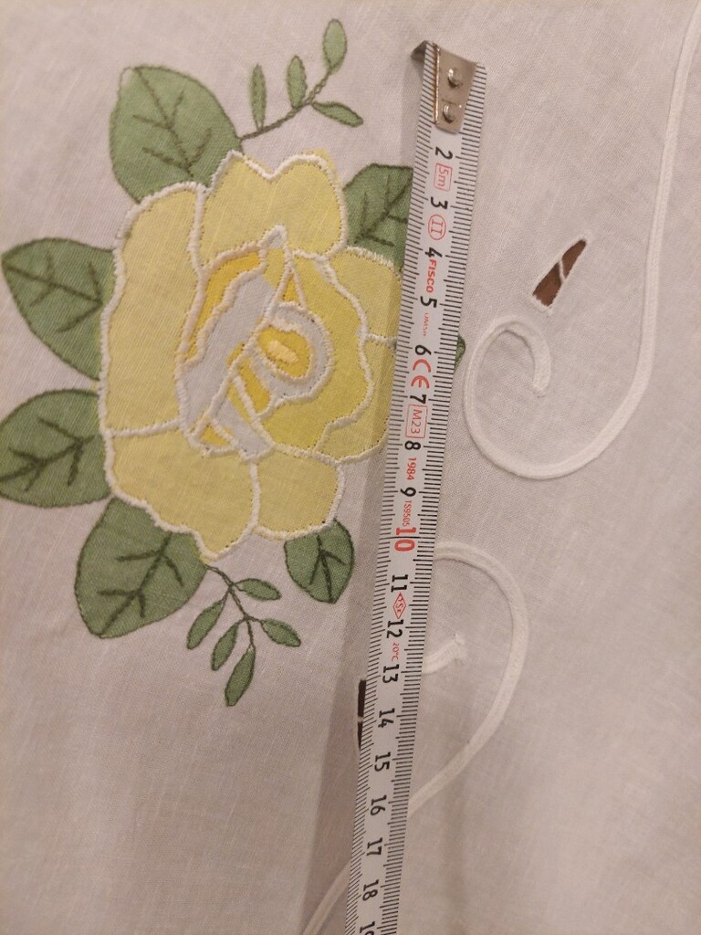 MASA ÖRTÜ YUVARLAK 160 CM BUYUK CAPTA PAMUKLU KUMAŞ SARI CICEK ANGLES - 6