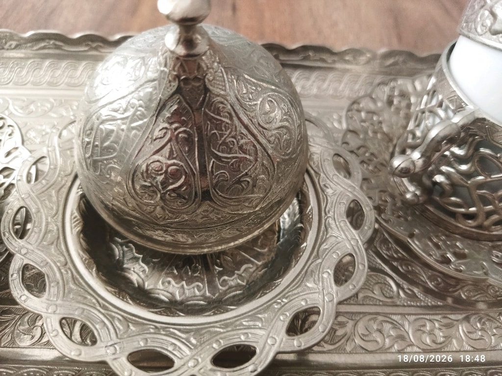 Acar gümüş kahve takımı - 7