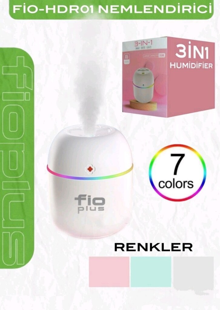 toptan fioplus HDR 01 RGB hava nemlendirici